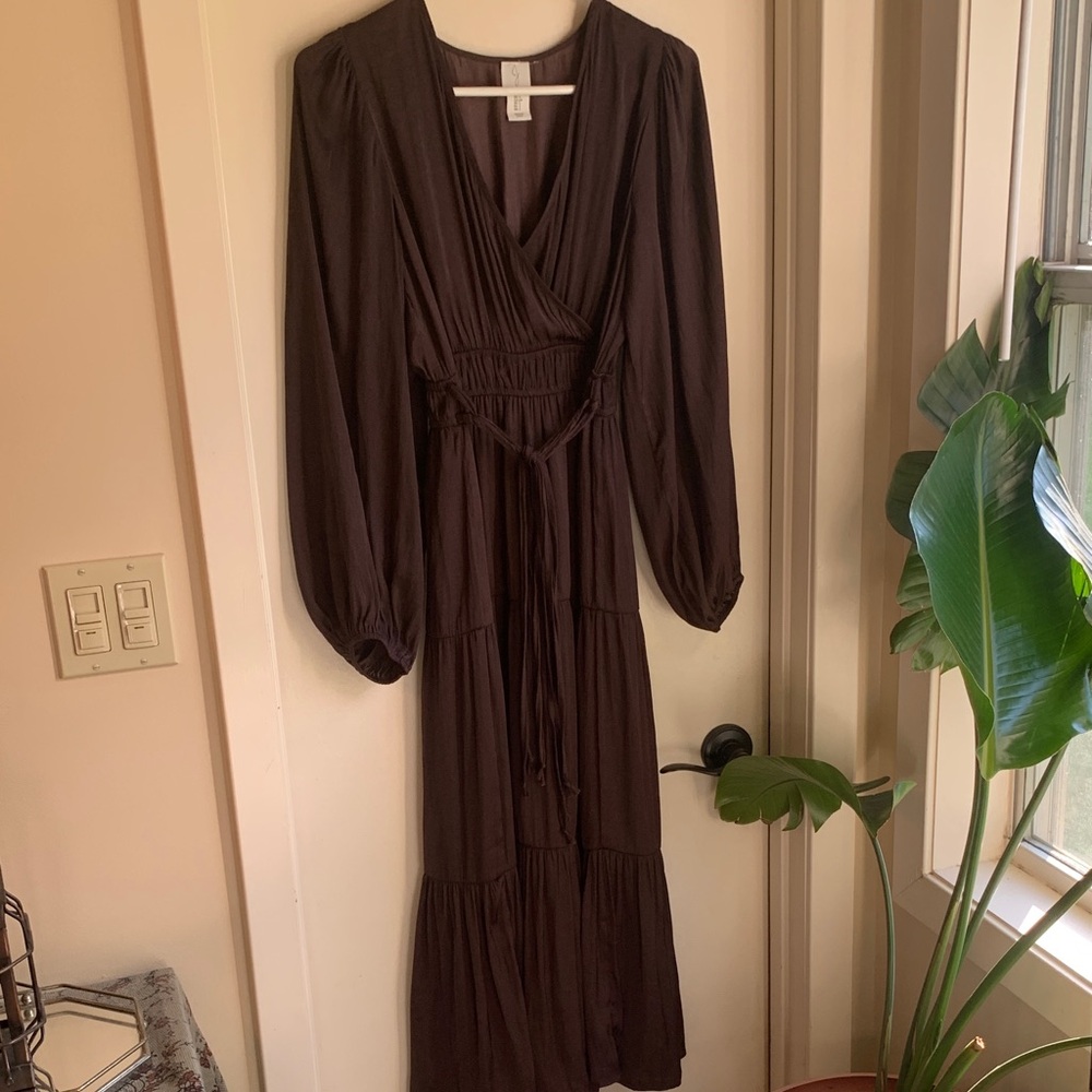 Joie Chocolate Brown Maxi Dress